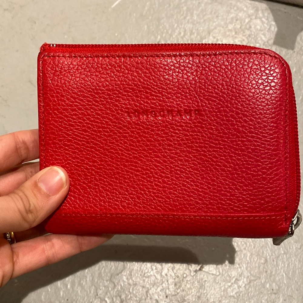 Longchamp zip wallet